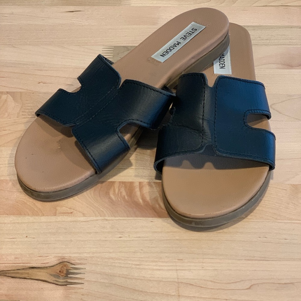 Steve Madden Hayden black sandal - Picture 2 of 3